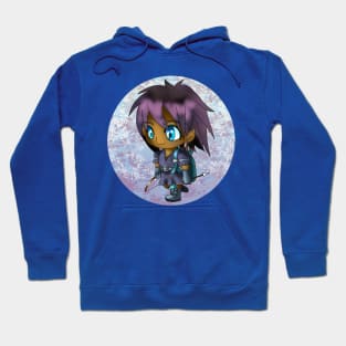 kawaii manga style elf archer in purple for dnd and fantasy fans Hoodie